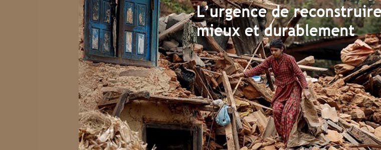 Népal : Projet d'appui à la reconstruction intégrée