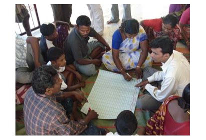 Participation des villageois de Karaikalmedu
